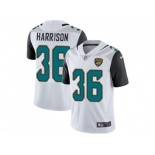 Nike Jacksonville Jaguars #36 Ronnie Harrison White Men Stitched NFL Vapor Untouchable Limited Jersey