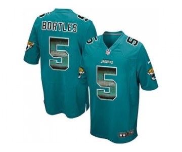 Nike Jacksonville Jaguars #5 Blake Bortles Teal Green Team Color Men's Stitched NFL Limited Strobe Jersey