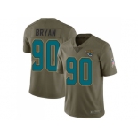 Nike Jacksonville Jaguars #90 Taven Bryan Olive Men Stitched NFL Limited 2017 Salute To Service Jersey