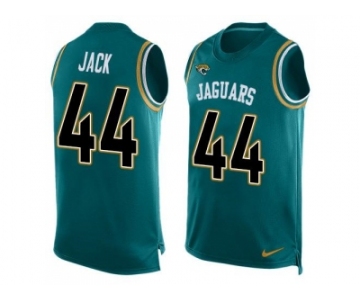 Nike Jaguars #44 Myles Jack Teal Green Team Color Men's Stitched NFL Limited Tank Top Jersey