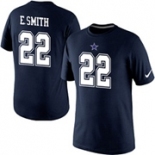 Emmitt Smith Dallas Cowboys Nike Player Pride Name & Number T-Shirt Blue