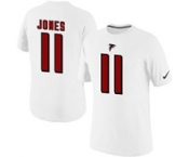 Mens Atlanta Falcons 11 Julio Jones Nike Player Pride Name and Number T-Shirt White