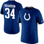 Mens Indianapolis Colts Trent Richardson Nike Royal Blue Player Name and Number T-Shirt