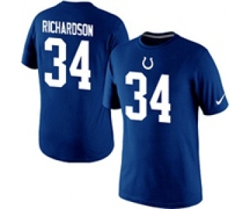 Mens Indianapolis Colts Trent Richardson Nike Royal Blue Player Pride Name and Number T-Shirt