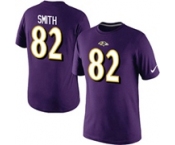 Nike Baltimore Ravens 82 Smith Pride Name & Number T-Shirt Purple