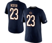 Nike Chicago Bears Devin Hester Name & Number T-Shirt Blue