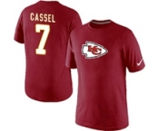 Nike Kansas City Chiefs 7 CASSEL Name & Number T-Shirt Red