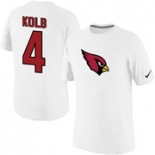 Nike Kevin Kolb Arizona Cardinals #4 Name & Number T-Shirt - White