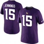 Nike Minnesota Vikings 15 Greg Jennings Pride Name & Number T-Shirt Purple