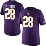 Nike Minnesota Vikings 28 Adrian Peterson Pride Name & Number T-Shirt