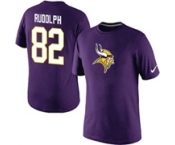 Nike Minnesota Vikings 82 Kyle Rudolph Name & Number T-Shirt