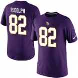 Nike Minnesota Vikings 82 Kyle Rudolph Pride Name & Number T-Shirt