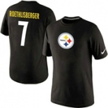 Nike Pittsburgh Steelers Ben Roethlisberger Name & Number T-Shirt Black