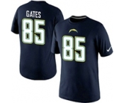 Nike San Diego Chargers 85 Gates Pride Name & Number T-Shirt D.Blue