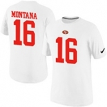 Nike San Francisco 49ers 16 Montana Pride Name & Number T-Shirt White