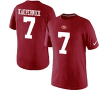 Nike San Francisco 49ers 7 Kaepernick Pride Name & Number T-Shirt Red