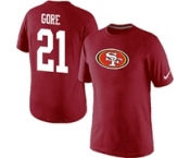 Nike San Francisco 49ers Frank Gore Name & Number T-Shirt Red