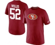 Nike San Francisco 49ers Patrick Willis Name & Number T-Shirt Red