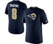 Nike St. Louis Rams Sam Bradford Name & Number T-Shirt Blue