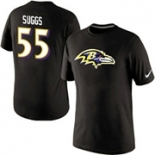 Terrell Suggs Baltimore Ravens Nike Player Name & Number T-Shirt Black