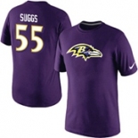 Terrell Suggs Baltimore Ravens Nike Player Name & Number T-Shirt Purple