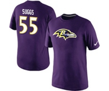 Terrell Suggs Baltimore Ravens Nike Player Name & Number T-Shirt Purple