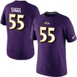 Terrell Suggs Baltimore Ravens Nike Player Pride Name & Number T-Shirt Purple