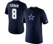 Troy Aikman Dallas Cowboys Nike Player Name & Number T-Shirt Blue