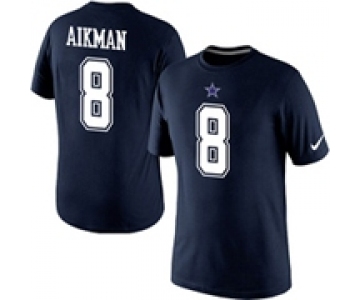 Troy Aikman Dallas Cowboys Nike Player Pride Name & Number T-Shirt Blue