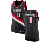 Women's Nike Portland Trail Blazers #19 Georgios Papagiannis Swingman Black NBA Jersey - Icon Edition