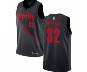 Women's Nike Portland Trail Blazers #32 Bill Walton Swingman Black NBA Jersey - 2018-19 City Edition