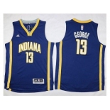 Youth Indiana Pacers #13 Paul George Navy Blue Stitched NBA Jersey