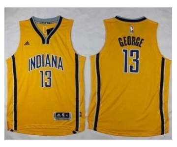 Youth Indiana Pacers #13 Paul George Yellow Stitched NBA Jersey