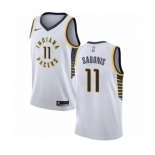 Youth Nike Indiana Pacers #11 Domantas Sabonis Authentic White NBA Jersey - Association Edition