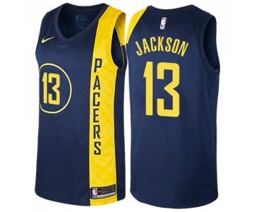 Youth Nike Indiana Pacers #13 Mark Jackson Swingman Navy Blue NBA Jersey - City Edition