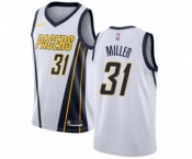 Youth Nike Indiana Pacers #31 Reggie Miller White Swingman Jersey - Earned Edition