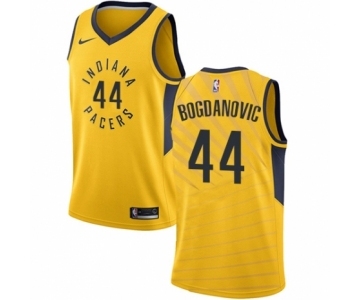 Youth Nike Indiana Pacers #44 Bojan Bogdanovic Swingman Gold NBA Jersey Statement Edition