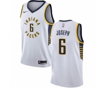 Youth Nike Indiana Pacers #6 Cory Joseph Authentic White NBA Jersey - Association Edition