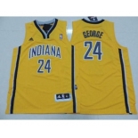 youth nba indiana pacers #24 george yellow[revolution 30 swingman]