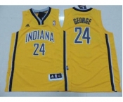 youth nba indiana pacers #24 george yellow[revolution 30 swingman]