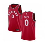 Youth Nike Toronto Raptors #0 C.J. Miles Swingman Red Road NBA Jersey - Icon Edition