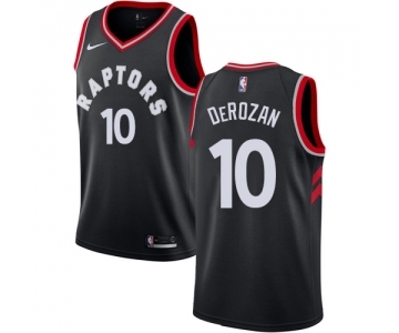 Youth Nike Toronto Raptors #10 DeMar DeRozan Swingman Black Alternate NBA Jersey Statement Edition