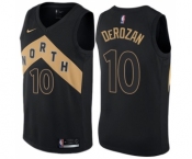 Youth Nike Toronto Raptors #10 DeMar DeRozan Swingman Black NBA Jersey - City Edition