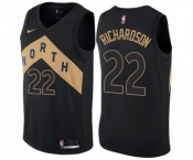 Youth Nike Toronto Raptors #22 Malachi Richardson Swingman Black NBA Jersey - City Edition