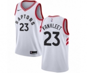 Youth Nike Toronto Raptors #23 Fred VanVleet Authentic White NBA Jersey - Association Edition