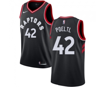 Youth Nike Toronto Raptors #42 Jakob Poeltl Swingman Black Alternate NBA Jersey Statement Edition