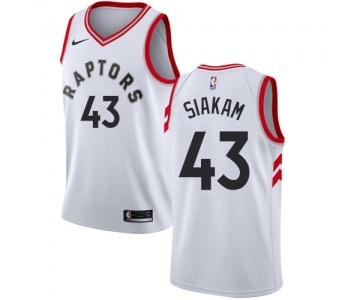 Youth Nike Toronto Raptors #43 Pascal Siakam Swingman White NBA Jersey - Association Edition