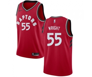 Youth Nike Toronto Raptors #55 Delon Wright Swingman Red Road NBA Jersey - Icon Edition