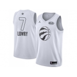 Youth Nike Toronto Raptors #7 Kyle Lowry White NBA Jordan Swingman 2018 All-Star Game Jersey