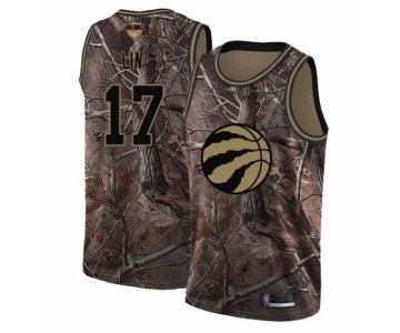 Youth Toronto Raptors #17 Jeremy Lin Swingman Camo Realtree Collection 2019 Basketball Finals Bound Jersey